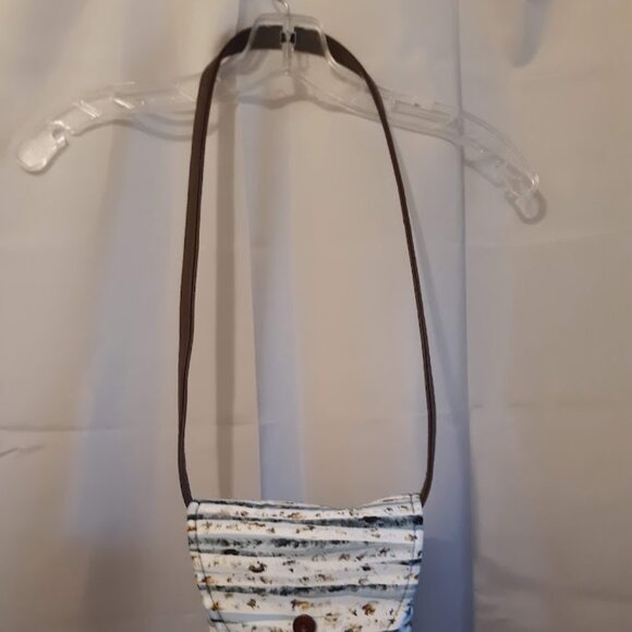 New Southwestern Western Purse Aspen Wood Tree print Blue Brown Wht bag Flap top - Picture 3 of 8